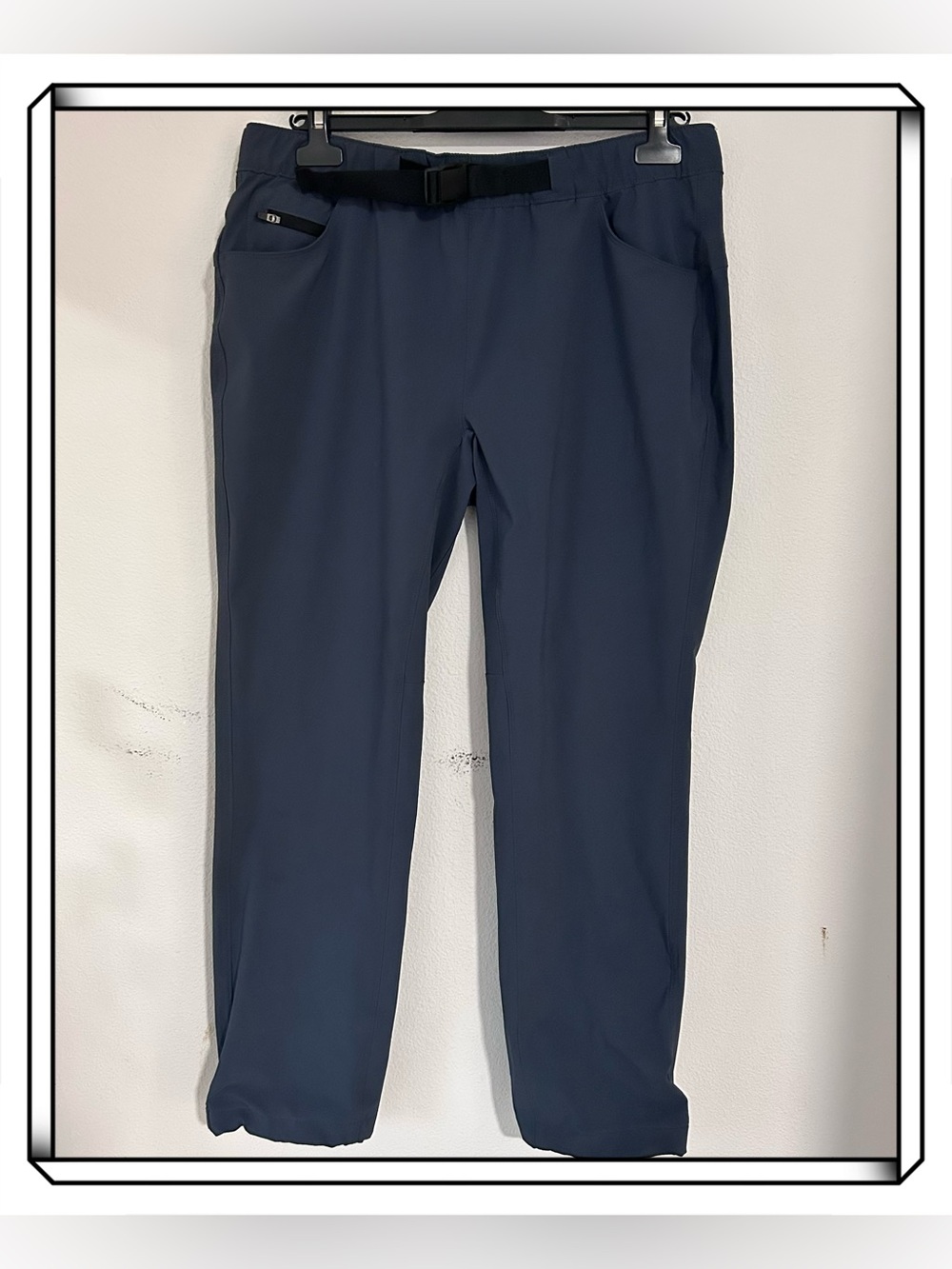 Eddie Bauer Women’s Travex Stretch Belt Ankle Hiking Pants Grey Sz P10 Gorpcore